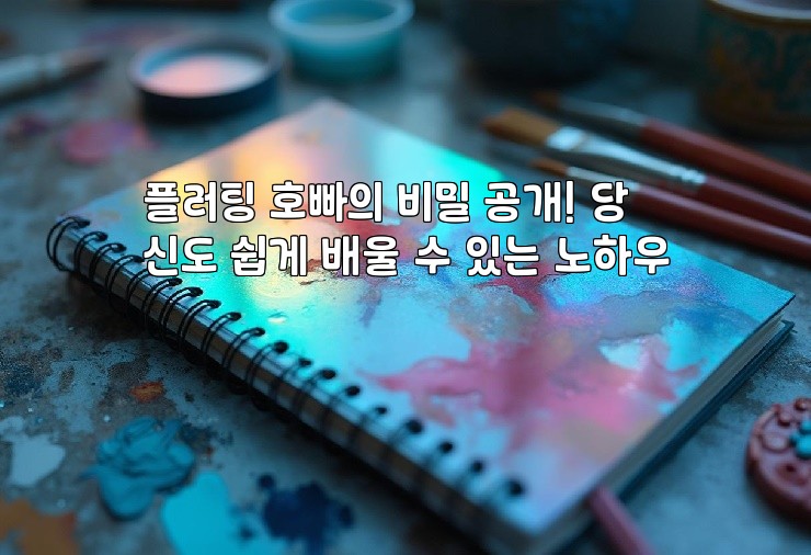 플러팅 호빠의 비밀 공개! 당신도 쉽게 배울 수 있는 노하우